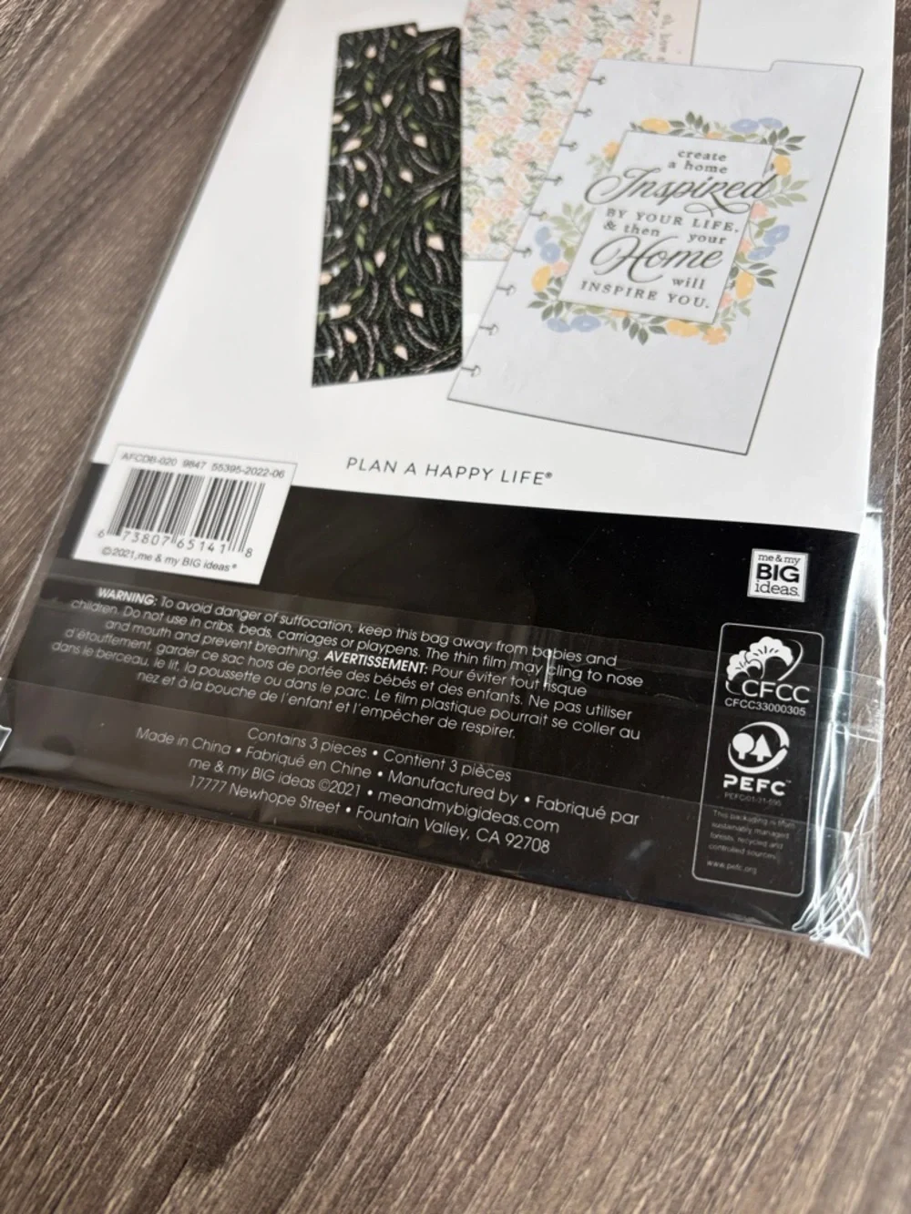 ❤️$4 NWT The Happy Planner Homebody Classic Dashboard 3 Pieces - Picture 8 of 9